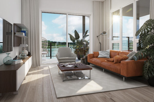 Spacieux appartement 2 chambres avec vue sur la nature à Sainte-Adèle, idéal pour un séjour en juillet. Confort moderne, luminosité naturelle, et espace extérieur pour profiter du paysage.