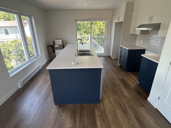 Appartements 2 chambres à Saint-Jérôme, juin, avec cuisine moderne, espace lumineux, et accès à un balcon.