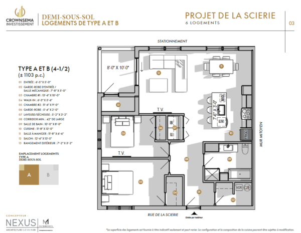Appartement 2 chambres à Brownsburg-Chatham, idéal pour famille ou couple, avec espace de vie moderne, cuisine équipée, et stationnement inclus.