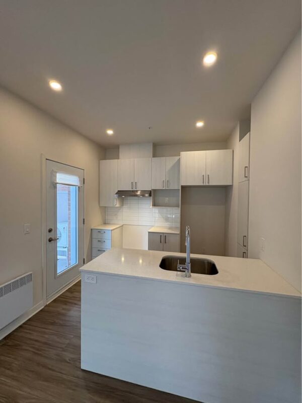 Appartement moderne avec cuisine équipée, espace lumineux, idéal pour étudiants ou jeunes professionnels.