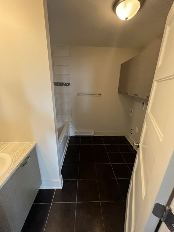 Appartement 2 chambres à Lachute disponible à partir du 1er juillet, idéal pour familles ou professionnels, avec espace pratique et lumineux.